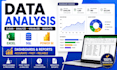 do basic data analysis, excel reports, charts, and dashboards