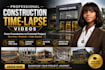 create gym construction time lapse videos