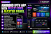 rebrand android iptv app with multi dns and master panel or admin panel manage