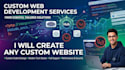 develop a custom website from scratch