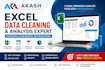 clean, format, analyse, and organise your excel data professionally