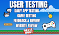 website testing app testing user testing beta testing game testing 12 app review