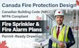 design canada fire protection and canadian building code compliant plans