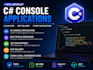 develop c sharp console applications and fix bugs