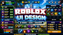 design icons, roblox ui and custom animated game interfaces