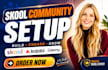skool community setup, setup skool online course, community manager