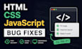 fix bugs in your HTML CSS and javascript website
