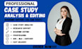 provide case study analysis research apa mla harvard editing