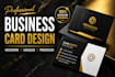 design a modern professional business card
