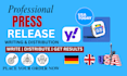 do PR distribution online press release public relations google news PR writing