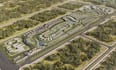 design 3d urban aerial masterplan subdivision layout township site plan render