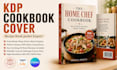 kdp cookbook cover design recipe book front back jacket for amazon self publish