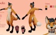 custom character sheet furry fursona oc reference sheet nsfw furry ref