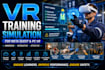create immersive VR training simulation for meta quest and PC VR