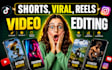 create ai video editing, instagram reels editing, ai shorts reels, ai short