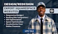 build squarespace website, design or redesign squarespace, website development