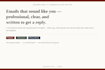 write and edit professional business emails