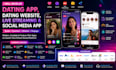 develop dating app, dating website, live streaming, and social media app