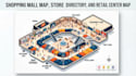 create shopping mall map, store directory and retail  center map