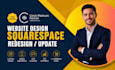 design, redesign or update a responsive squarespace website