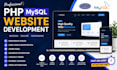 develop a responsive PHP mysql website with HTML CSS