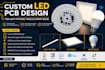 custom led pcb design for light fixtures, panels and smart bulbs