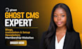 build ghost cms website ghost cms blog , customize ghost cms newsletter