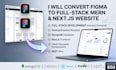 convert figma to full stack mern and next js website