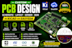 create custom pcb design, circuit schematic, and pcb layout in kicad or easyeda