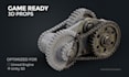 create game ready 3d prop models for unreal engine or unity