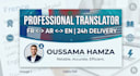 traduction professionnelle fr ar en livraison 24h btp juridique CV