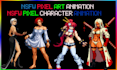 create nsfw pixel art character nsfw pixel art animation nsfw pixel sprite sheet