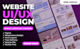 design a modern UI UX website in figma
