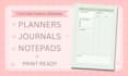 design custom printable planners, journals, or notepads