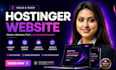 hostinger website design, build professionally hostinger wordpress landing page