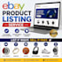 do ebay listing, ebay product listing, ebay lister, ebay product upload