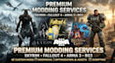 create custom skyrim, fallout 4, arma 3 and bg3 mods