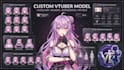 create custom 2d live2d vtuber model with rigging 3d vtuber model for streaming