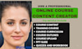 create professional online course, elearning content