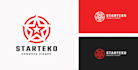 design a modern tech logo with source files