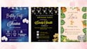 design creative birthday invitation card
