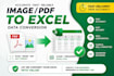 do pdf to docs and image to excel data conversion