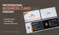 create modern business card and visiting card design