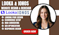 create a professional looka website redesign looka site  ionos website seo setup