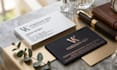 create a modern luxury business card design