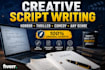 creative script writing for any genre