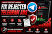 fix rejected telegram ads, telegram ads prohibited content telegram ads approval