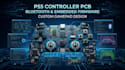 design ps5 controller pcb, bluetooth, embedded firmware, and gamepad pcb