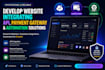 develop website integrating API, payment gateway automation