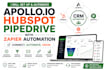set up and integrate apollo io  hubspot pipedrive with zapier